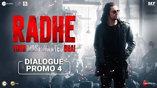 Radhe: Dialogue Promo 4 | Salman Khan | Randeep Hooda | Prabhu Deva | 13th May
