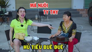 Ty Thy về Tây Ninh thăm má nuôi, ăn hủ tiếu 3D của bà bạn thân - Ty Thy Vlog Gỏi đu đủ