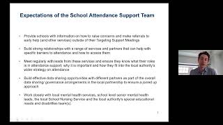 Attendance support team – working with families to remove out of school barriers