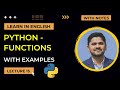 15. Python Functions Tutorial | Python Tutorial fro Beginners | Amit Thinks