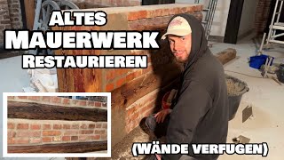 Scheune | Altes Mauerwerk restaurieren (Wände verfugen)