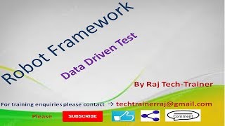 Robot Framework Tutorial - Python - Selenium (Part-11) : Data Driven Test