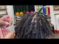 loc retwist ll how to palm roll locs ll how to comb twist locs ll retwist