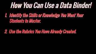 Data Binders in Your Classroom How You Can Use a Data Binder