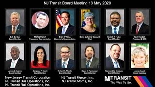 NJ TRANSIT Board Meeting 5/13/2020