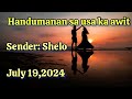 handumanan sa usa ka awit - July 19,2024