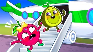 ✈️Learn Airplane Safety Tips with Avocado Babies|| Funny Stories for Kids by Pit & Penny 🥑