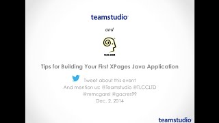 [Webinar] Tips for Building Your First XPages Java Application