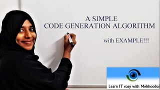 COMPILER DESIGN LECTURE-38, A simple Code Generation Algorithm