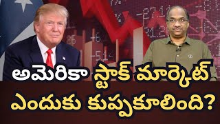 అమెరికా స్టాక్ మార్కెట్ ఎందుకు కుప్పకూలింది? || Why US Stock Market Crashed? ||