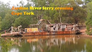 Jardine river ferry crossing Cape York