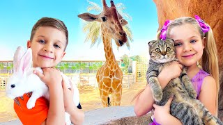 Diana and Roma - Funny Videos with Cat and Other Animals