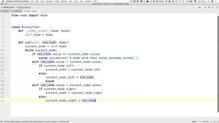 video21 6 Adding elements to a binary tree in Python