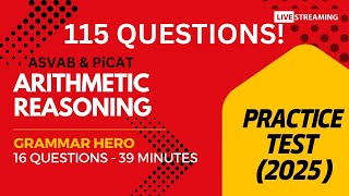 Grammar Hero's Arithmetic Reasoning Practice Test for the ASVAB, PiCAT, AFOQT, & OAR #acetheasvab
