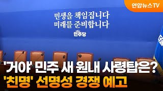 '거야' 민주 새 원내 사령탑은?…'친명' 선명성 경쟁 예고 / 연합뉴스TV (YonhapnewsTV)