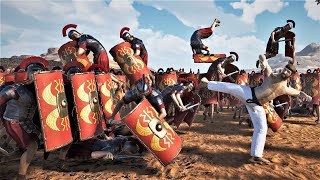CHUCK NORRIS (Kickboxing) vs 1,000,000 SPARTANS & ROMANS - Ultimate Epic Battle Simulator 2