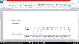 Block Transfer without using strung instructions