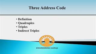 Three Address Code and its Representation