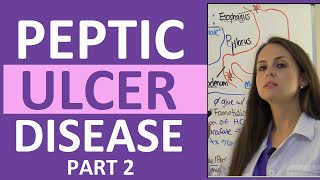 Peptic Ulcer Disease Pharmacology and Nursing Care | Gastric and Duodenal Ulcer NCLEX Lecture Part 2