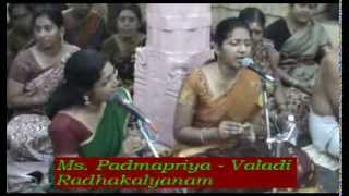 Kovai Ms. Padmapriya at Valadi Radhakalyanam - Kanavilum Palani