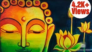 BuddhaPainting / Easy Buddha Painting for beginners / Daily challenge #88 / Art Hub #buddhapainting