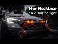 Installing Her Necklace Grille Lights on Subaru Outback Wilderness and comparison AKA Raptor Lights