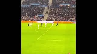 Messi outstanding pass to assist Mbappe vs Marseille