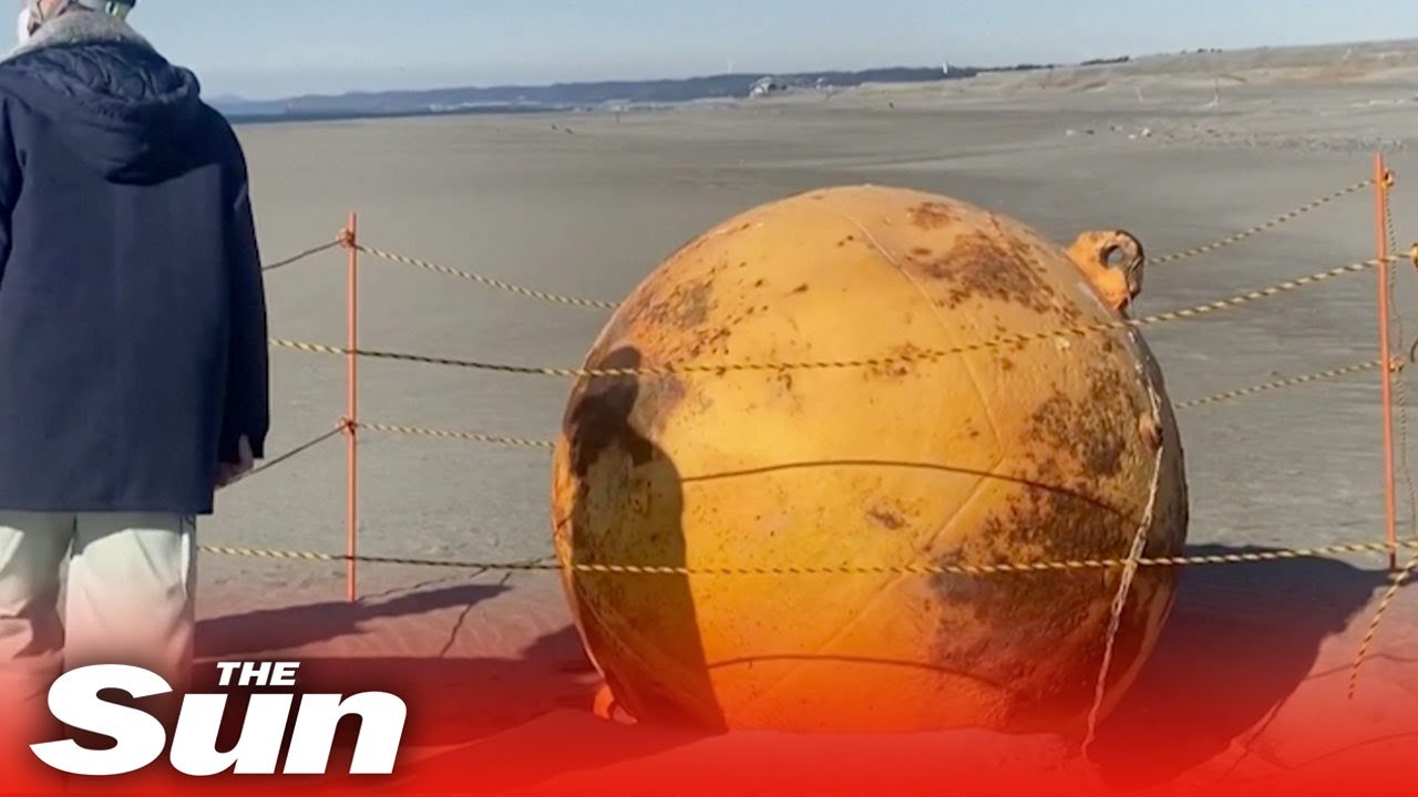 Mysterious Giant Metal Ball Washes Up On Beach In Japan Sparking UFO ...