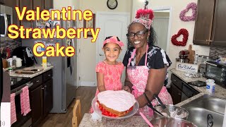 Irresistible Valentine strawberry Cake | Easy And Delicious | cookingsemi-homemadewithjoyce