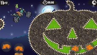 MOTO X3M Bike Racing Game - New Levels Halloween Android IOS Gameplay