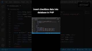 Insert checkbox data into database in PHP