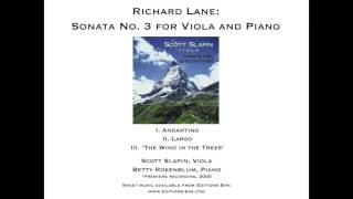 Lane: Sonata No. 3 for Viola and Piano