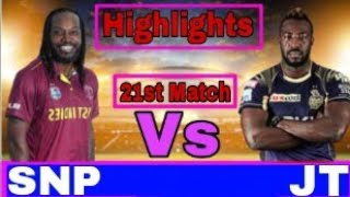 CPL highlights St Kitts Nevis Patriots vs Jamaica Tallawahs MATCH21 highlights SKNP vs JT highlights