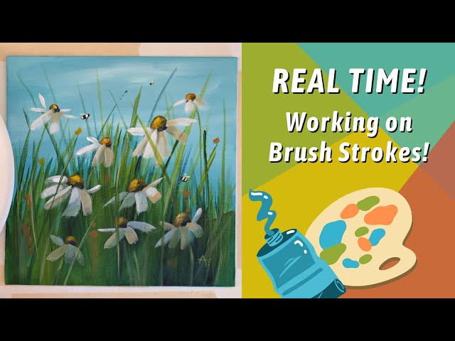 Single Daisy Flower Painting