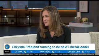 Chrystia Freeland Gets Called out On a BT Interview.