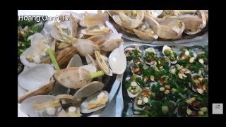Hoang Oanh Tv # con gái hôm nay vào bếp phụ mẹ làm một mâm sò siêu to ăn  không hết