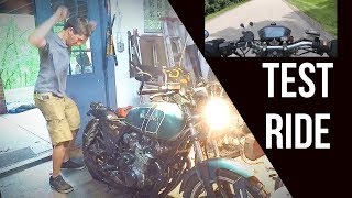 Suzuki GS850 1st Test Ride After Engine Rebuild: Will the Scrambler Leak Oil?