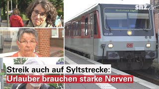 Bahnstreik: Unsicherheit und lange Wartezeiten für Urlauber auf der Sylt-Strecke