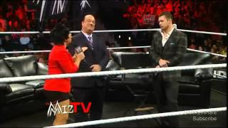 WWE RAW paul heyman and the miz segment