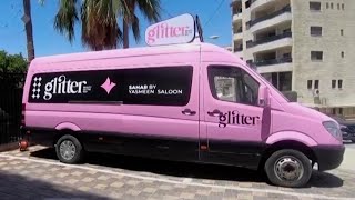 Glitter Bus Is a Beauty Salon on Wheels