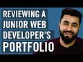 Junior Web Developer Portfolio Review