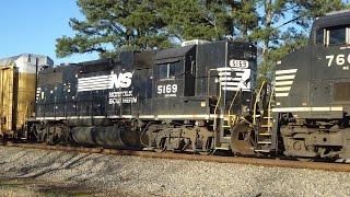 NS 291 NB Intermodal with Autoracks and GP38-2 High Hood Hitchhiker 3/5/16