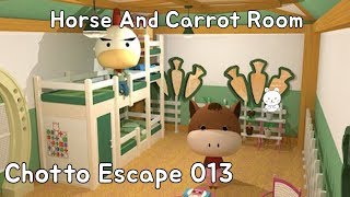 Chotto Escape 013 Walkthrough - Horse And Carrot Room (かもの巣窟)