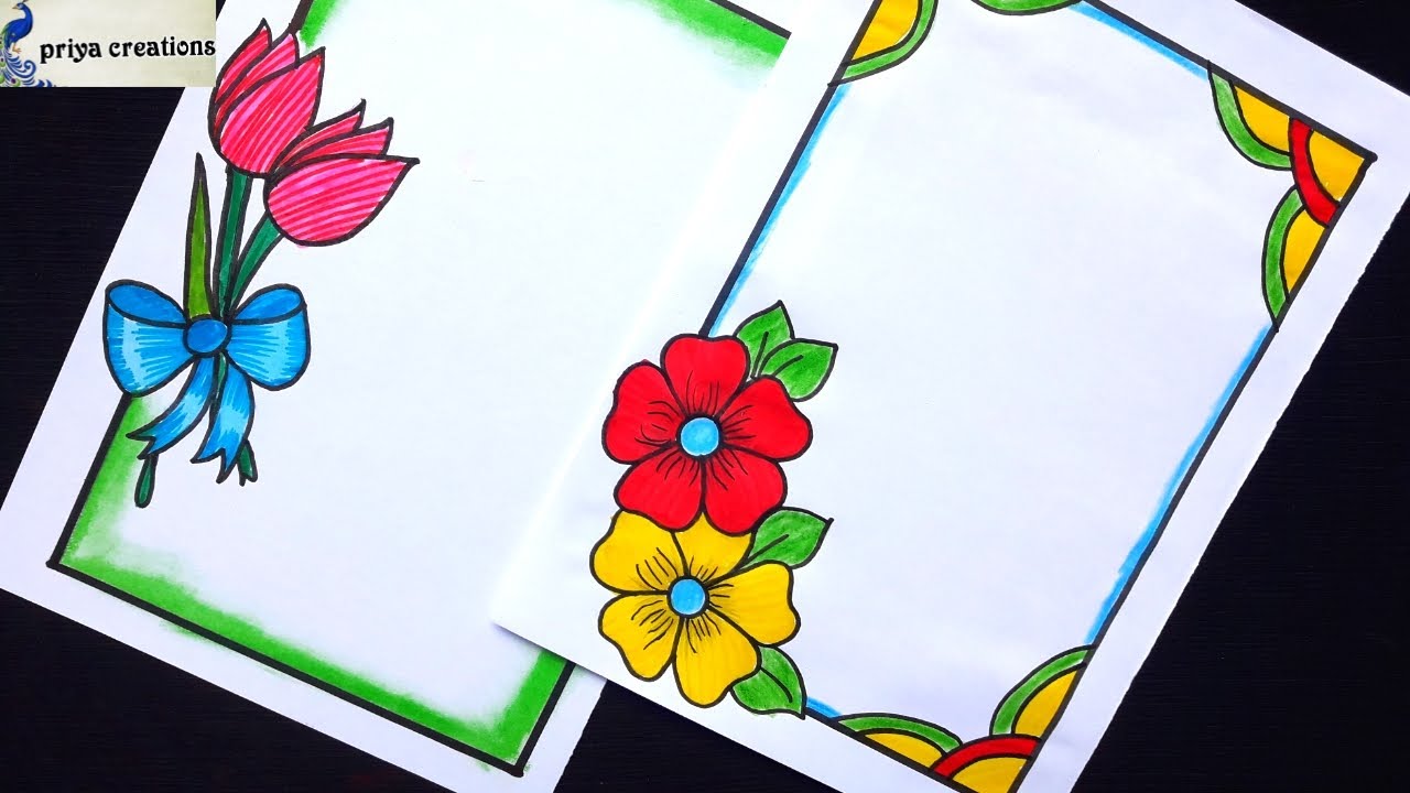 wallpapers Handmade Cover Page Design For Assignment design handmade paper border design