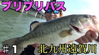 #1バス釣り　福岡県遠賀川でバスプロにガイドしてもらおう！