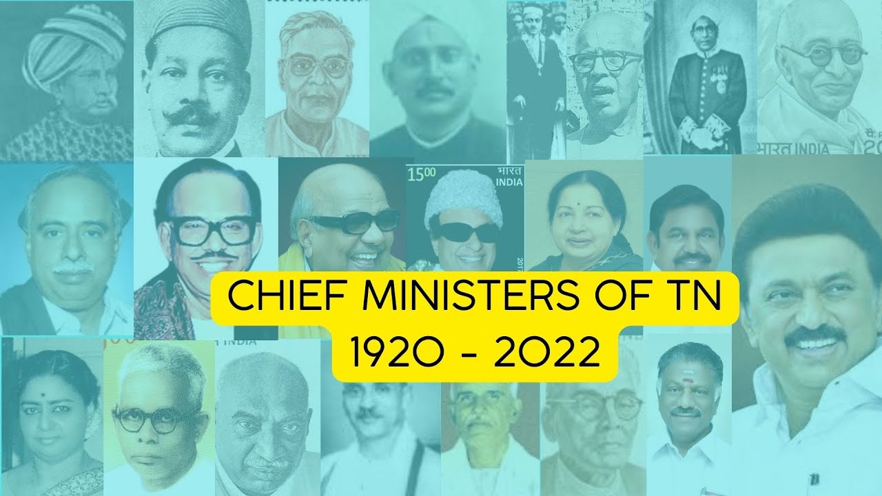 List Of Chief Ministers In Tamil Nadu | 1920 - 2022 | People Society ...