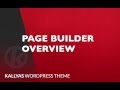 Page Builder Overview ( Kallyas WordPress theme v4.0 )