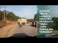 lagi lagi truck sawit terbalik lantaran kelebihan muatan