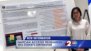 WDTN: Wright State student is researching the accessibility of Narcan for addicts