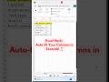Excel Auto-fit Shortcut: Fit Your Data Like a Pro ‼️ #excel #excelshorts